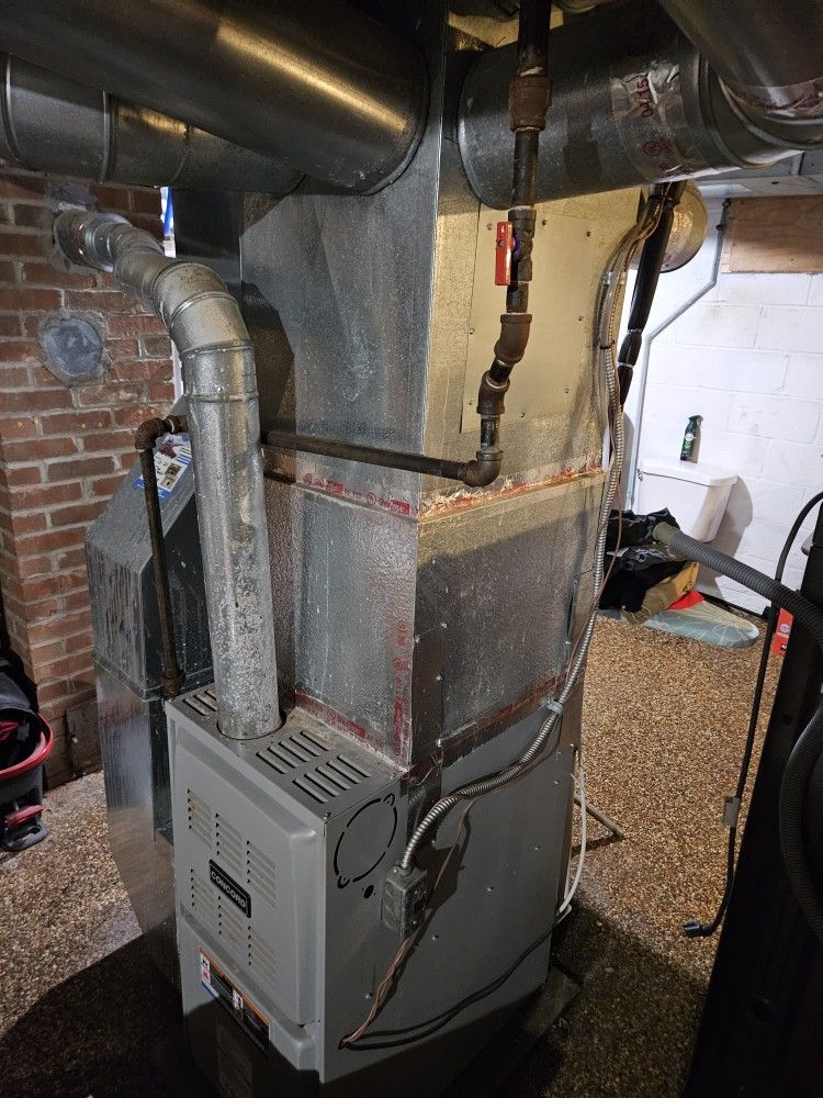 HVAC Furnace And Evaporator