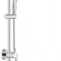 2-spray 8.25 in. Dual Shower Head and Handheld Shower Head in Chrome