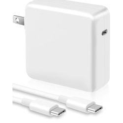 61W Mac Book Pro USB C Charger Power Adapter for MacBook Pro Air 12/13/14 Inch, Included 6.5Ft Type C Charge Cable