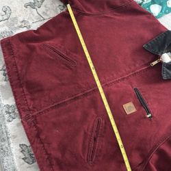 J97 Crimson Red Carhartt Detroit Jacket (RARE) 