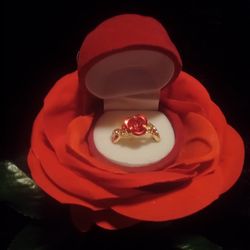 Rose Ring Inside A Rose 