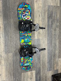 Burton Chopper Flat Top Snowboard with K2 Bindings