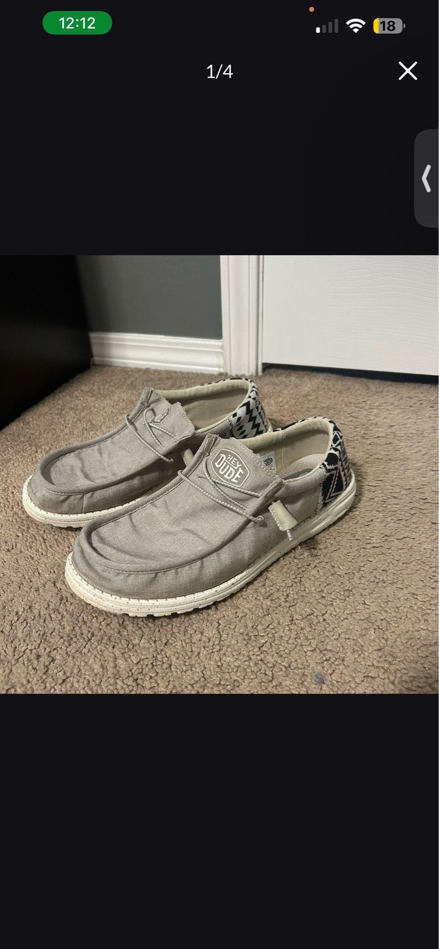Hey Dude Wally - Men's Size 11