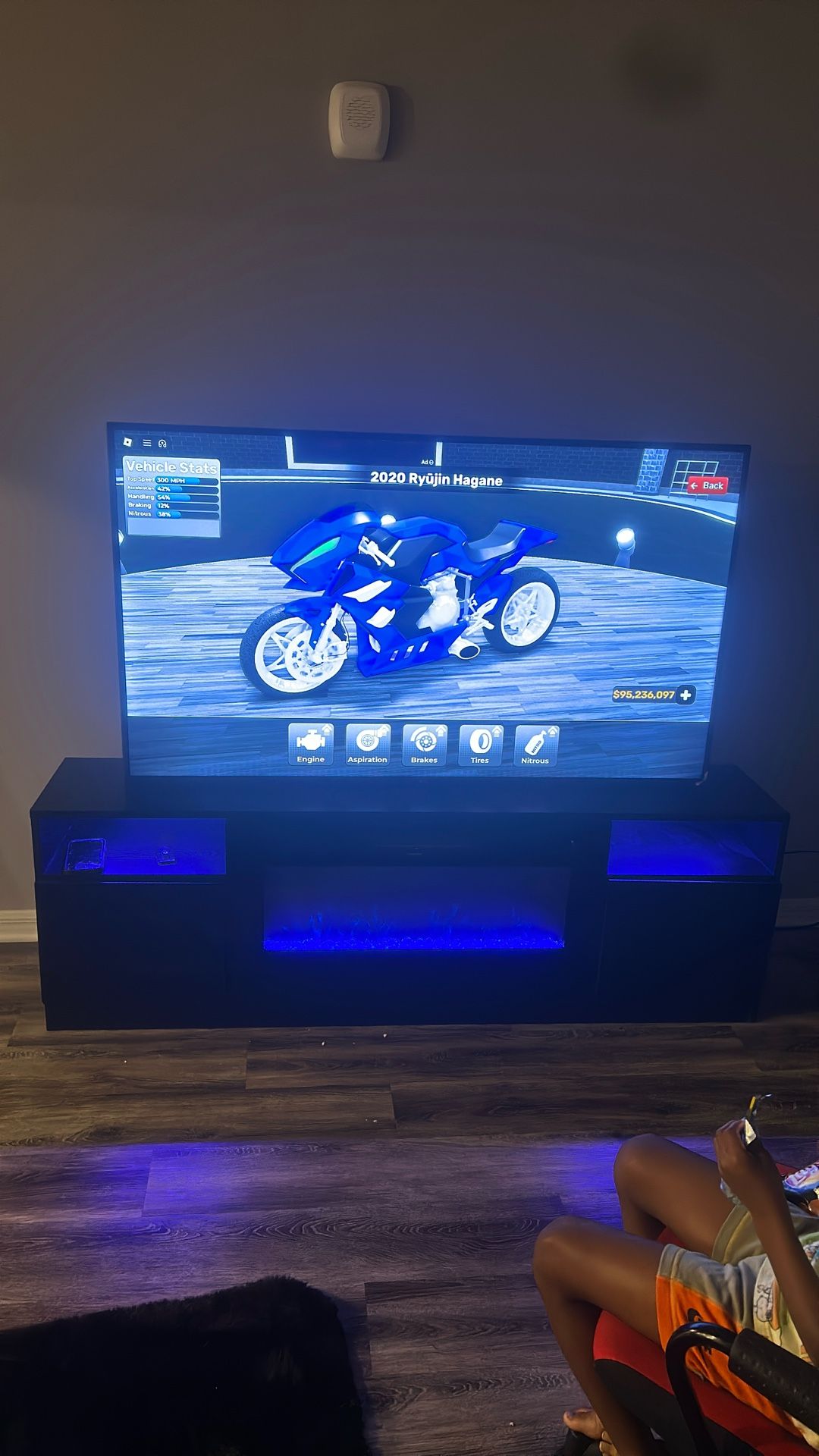 75 Inch Tv With Fireplace Tv Stand