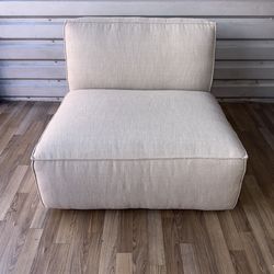 Restoration Hardware Gray COMO Modular Armless Chair⚡️