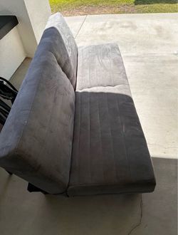 Grey futon