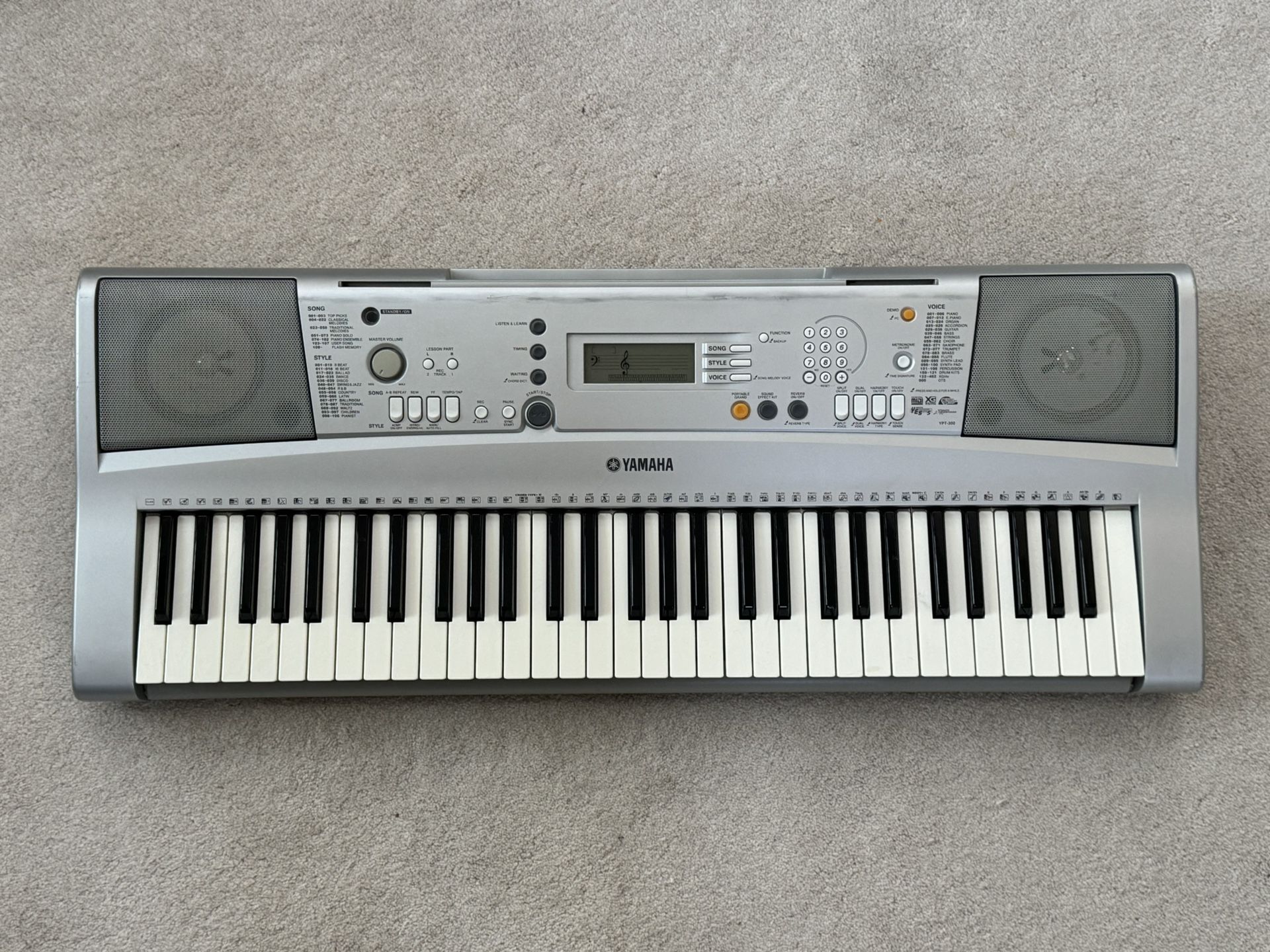 Yamaha Keyboard + USB MIDI Cable