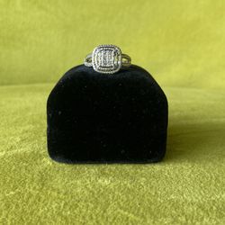 Diamond Ring, Sterling Silver