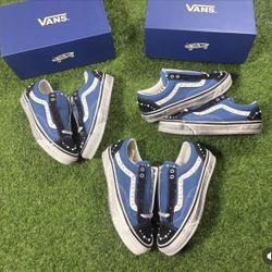 Blue Pearlized Vans 8,8.5,9,13