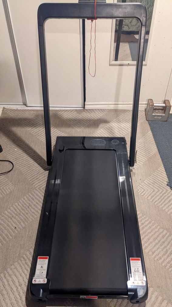 Goplus/Costway 2 in 1 Folding Treadmill, 2.25HP Superfit Under Desk Electric Treadmill, with BlueTooth Speaker, Remote Control