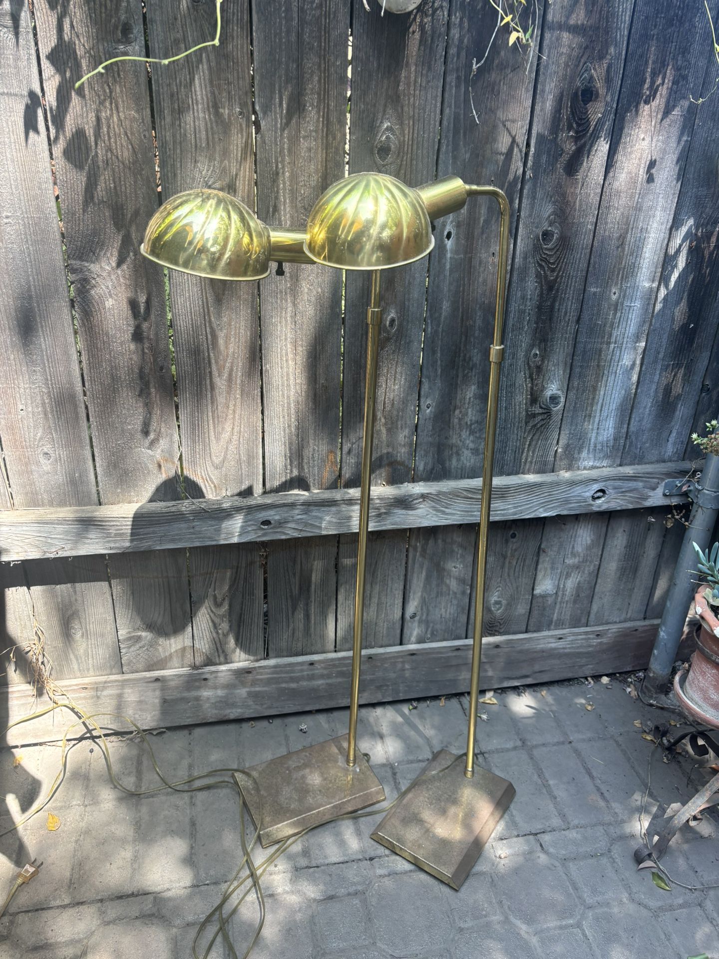 Vintage Clam Shell Lamps
