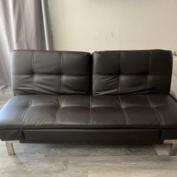 Leather Couch/futon