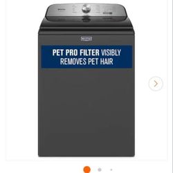Maytag 4.7 cu. ft. Pet Pro Top Load Washer in Volcano Black