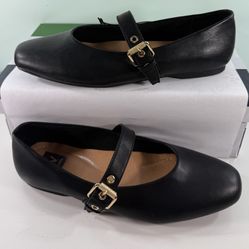 DV by DOLCE VITA Women's Mauryce Buckle Flat Shoes - size 8
