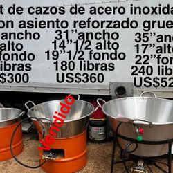 Cazos Chicharroneros Con Asiento Reforzado Grueso 