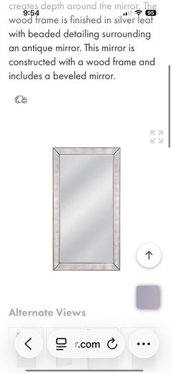 Bassett Leaner Beaded Mirror