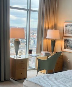 Gorgeous Tall Glass Lamp (new)