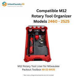 M12 Rotary Packout Organizer Liner
