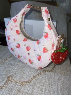 Strawberry hobo bag