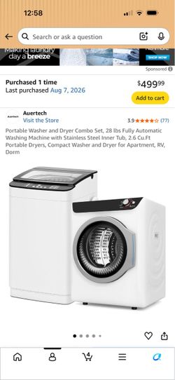 Portable washer and dryer
