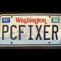 Vintage License Plate : Computer Repair/Upgrades