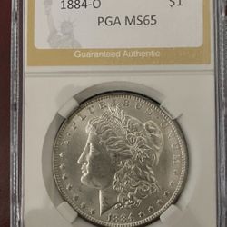 Brilliant Uncirculated 1884-O Silver Morgan Dollar 