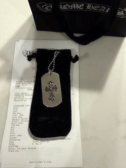 Chrome Hearts Large Cutout Tiny Cross Dogtag