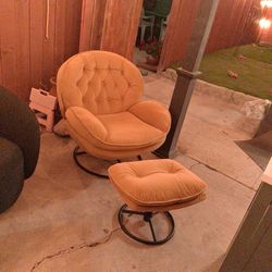 Yellow Chair, Very Comfortable And Art Deco