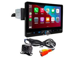 JENSEN J1CA8FL 8-inch Certified Wireless Apple Carplay Android Auto Car Stereo & BUCAM100J Backup Camera Bundle