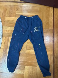 Gallery dept painted navy blue sweatpants