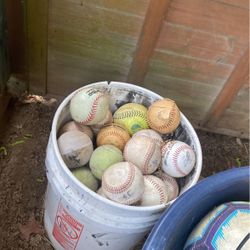 Bucket Of Baseballs