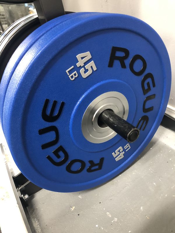 Rogue Fitness Urethane 45lb bumper weight plates for Sale in Houston