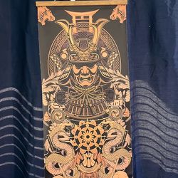 Viper Samurai Wall Scroll