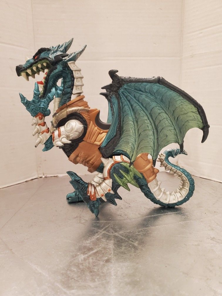 Chap Mei Medieval Knights Green Dragon With Saddle ~ Fantasy Model great collectible toy