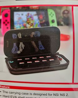 NINTENDO SWITCH & SWITCH 2 Hardshell Travel Storage Case New