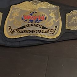 Wwf World Tag Team Wrestling Title Belt With Bag 