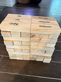 GoSports Giant Wooden Stacking Game Toppling Tower - No Bag