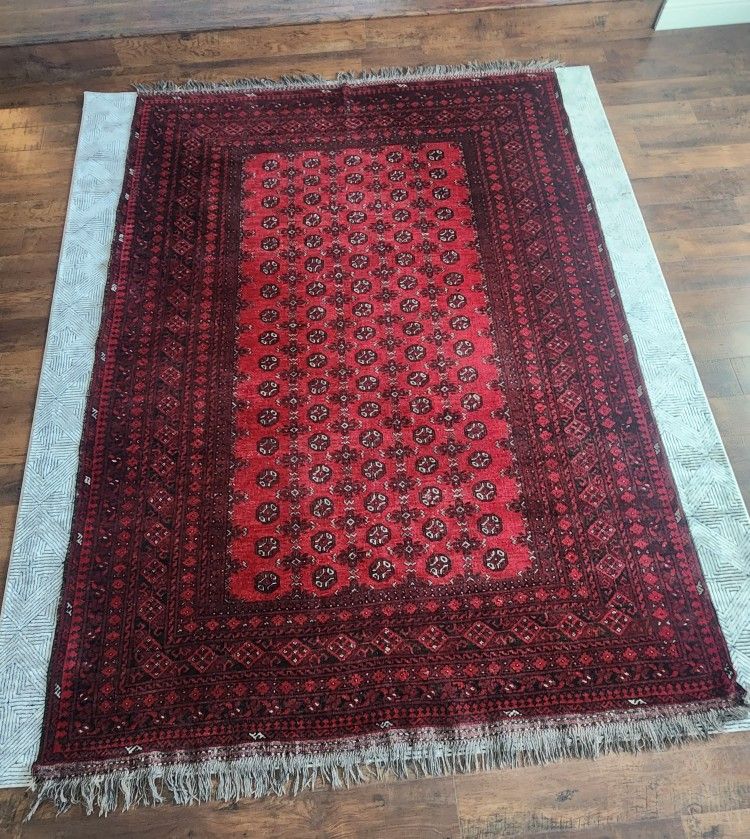 Beautiful Large Antique Oriental Persian Afghan Rug