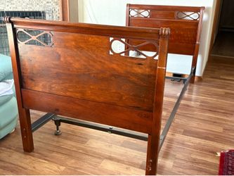 Twin Size Sleigh Bed Frame Headboard 39” H x 42”W