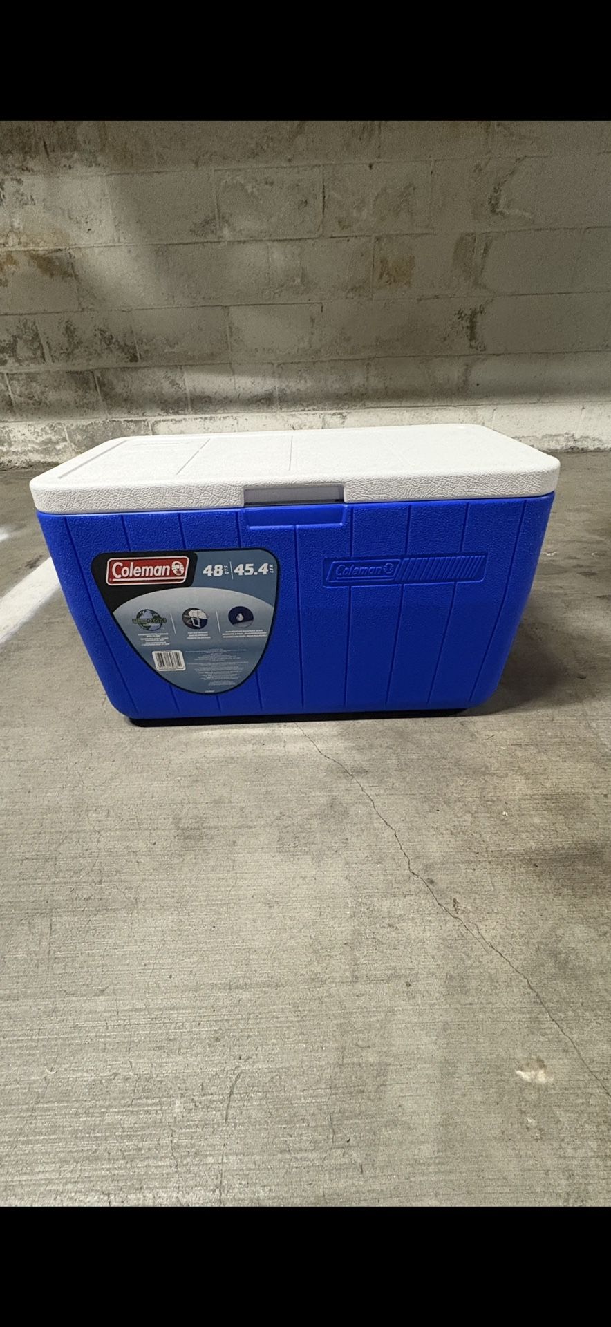 Coleman Chiller 48qt Insulated Portable Cooler with Ice Retention & Heavy-Duty Handles, Made in USA