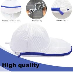  Hat Washer Cage for Washing Machine, Baseball Cap Washing Cage, Hat Cleaner for Flat and Curved Ball Caps
