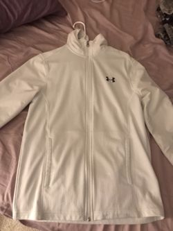 White zip up jacket