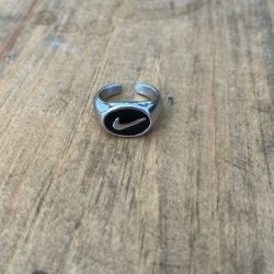 Nike Swoosh Silver Ring