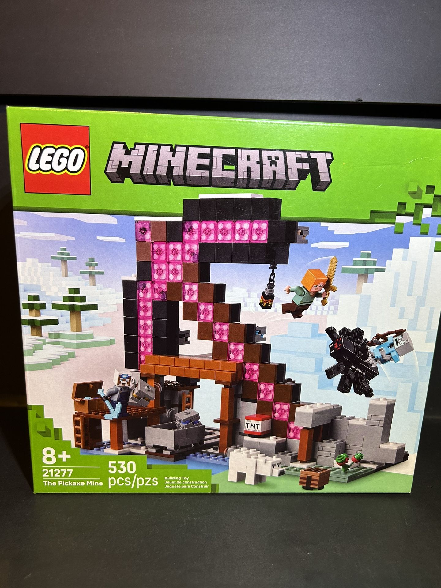LEGO Minecraft The Pickaxe Mine Kids Toy - Building Set for Boys and Girls - Minecraft Toy for Gaming Fans 8+