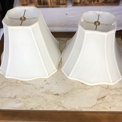 Pair of 9” lampshades