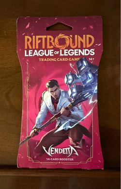 Riftbound Vendetta - Sleeved Booster Pack - Vendetta (VEN)