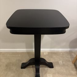 Black Solid Wood Bar Table