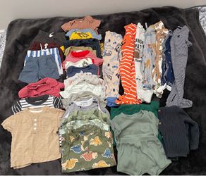 Baby boy clothes 3-6 months 33 pieces plus receiving blankets and toys