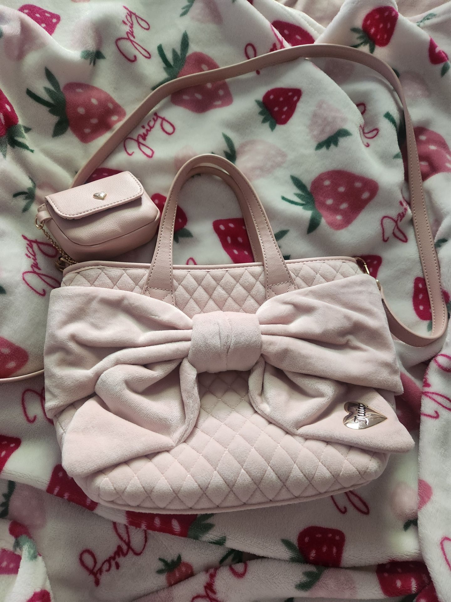 Juicy couture tote pink blush bag