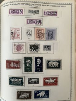 German Democratic Republic Collection Of 16 Postage Stamps Issued 1956 To 1957